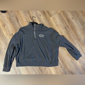 Old Navy Charcoal Half-Zip Pullover Sweatshirt